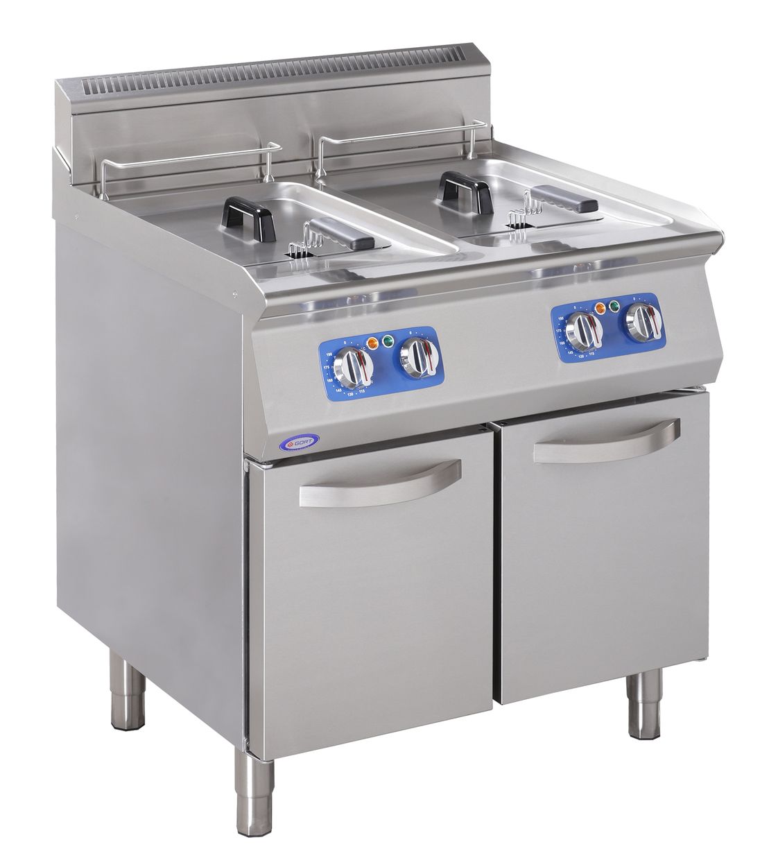 Double tank electric fryer with cold zone GORT™ Fabryka Maszyn