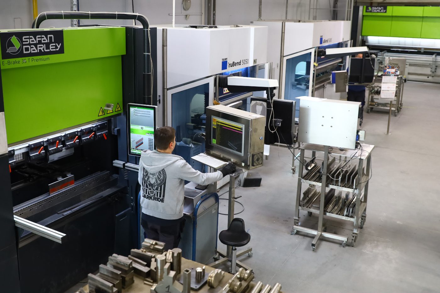 SafanDarley E-Brake 35T Premium and TRUMPF TruBend 5050 in operation