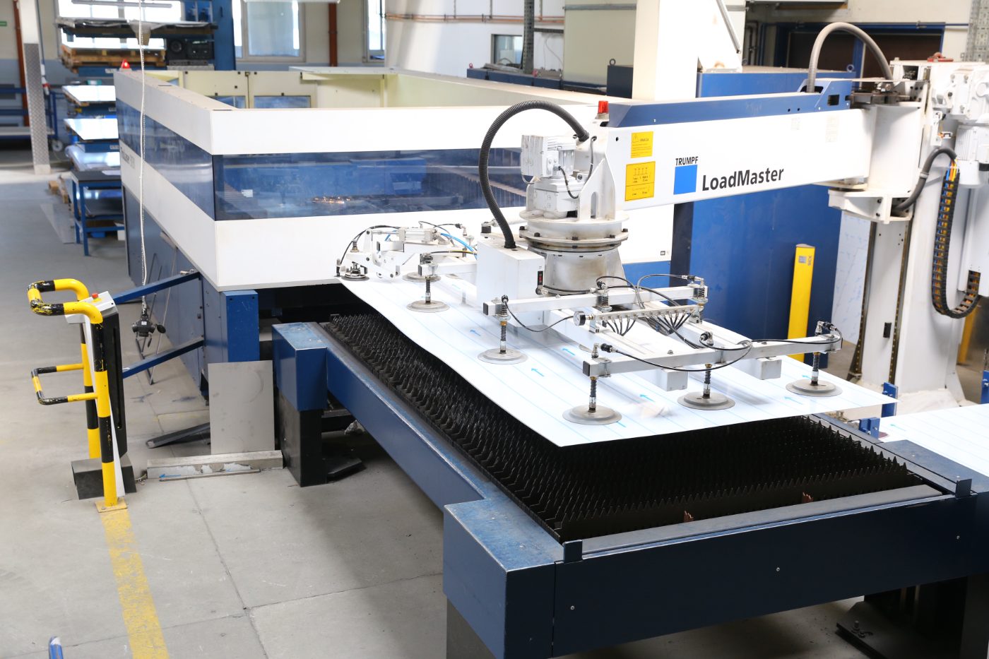 TRUMPF TruLaser cell with LoadMaster automated sheet loader