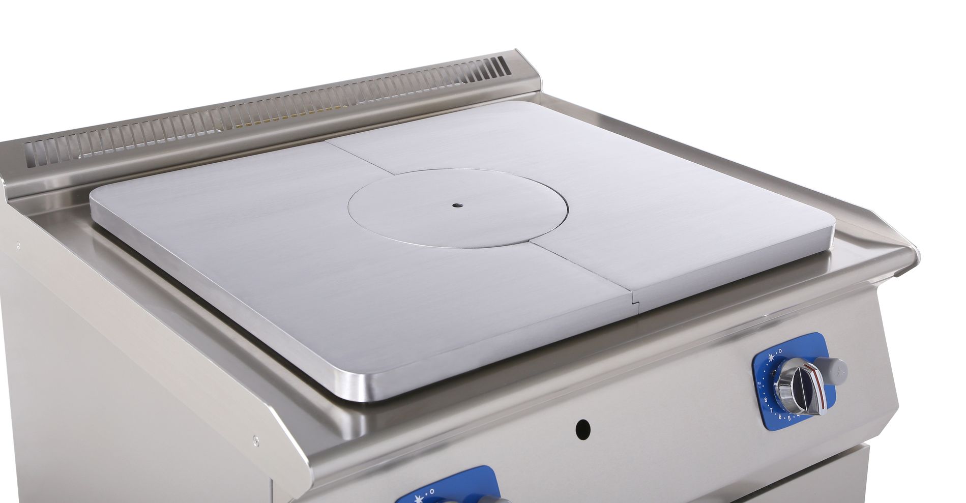 Gas solid top with 2 burner gas cooking range on open base GORT