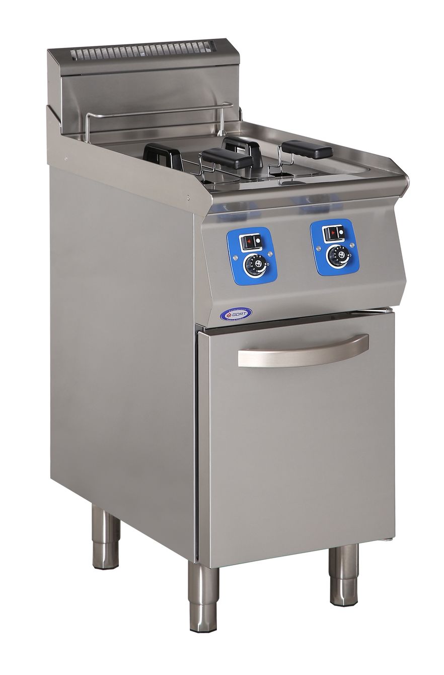 Double tank gas fryer with cold zone GORT Fabryka Maszyn