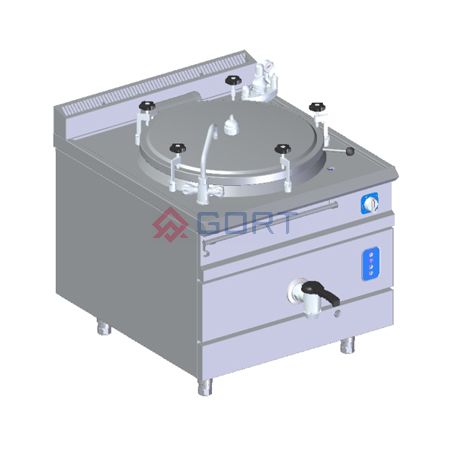 Gas boiling pan 200 L with autoclave