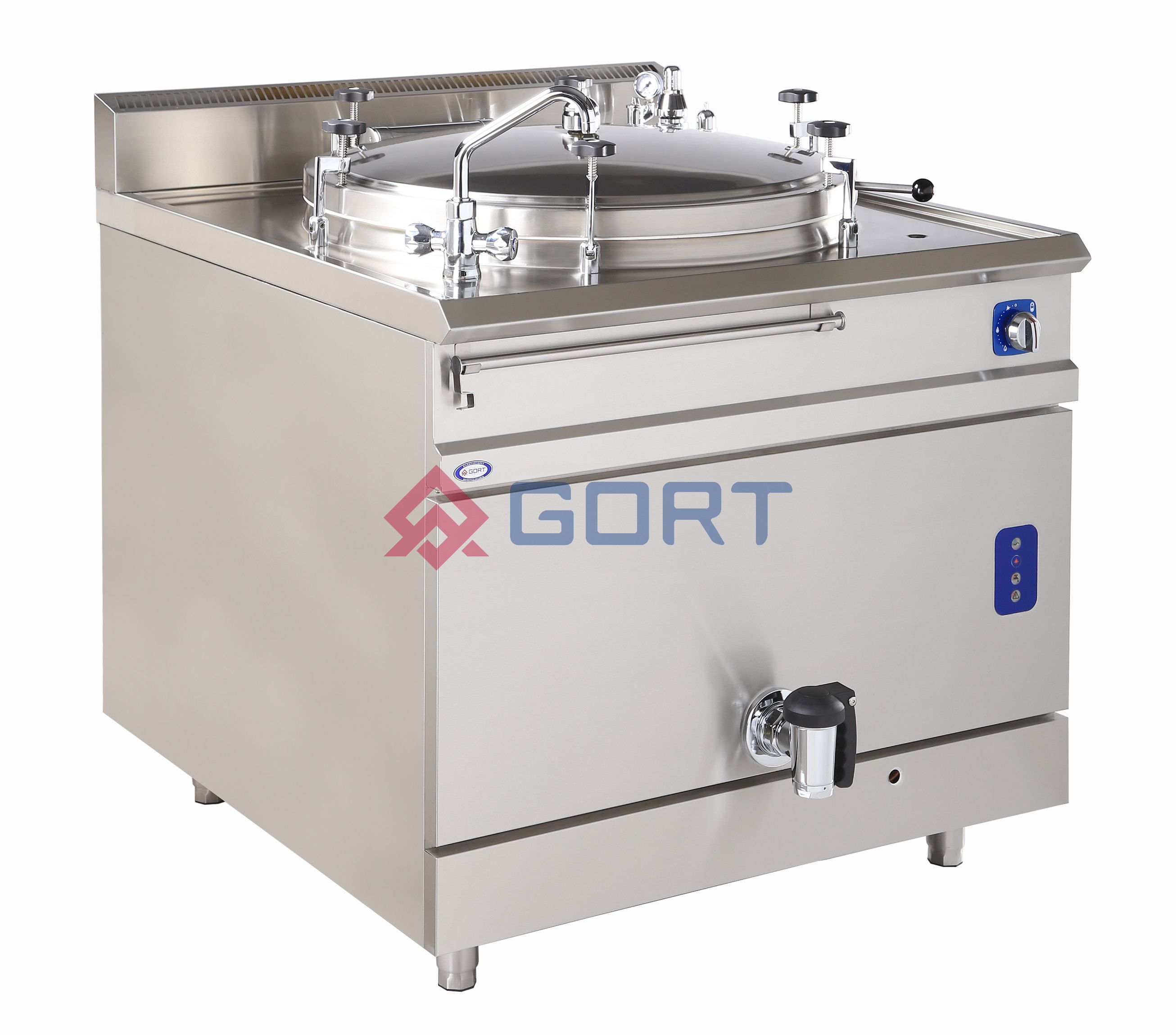 Gas boiling pan 455 L with autoclave