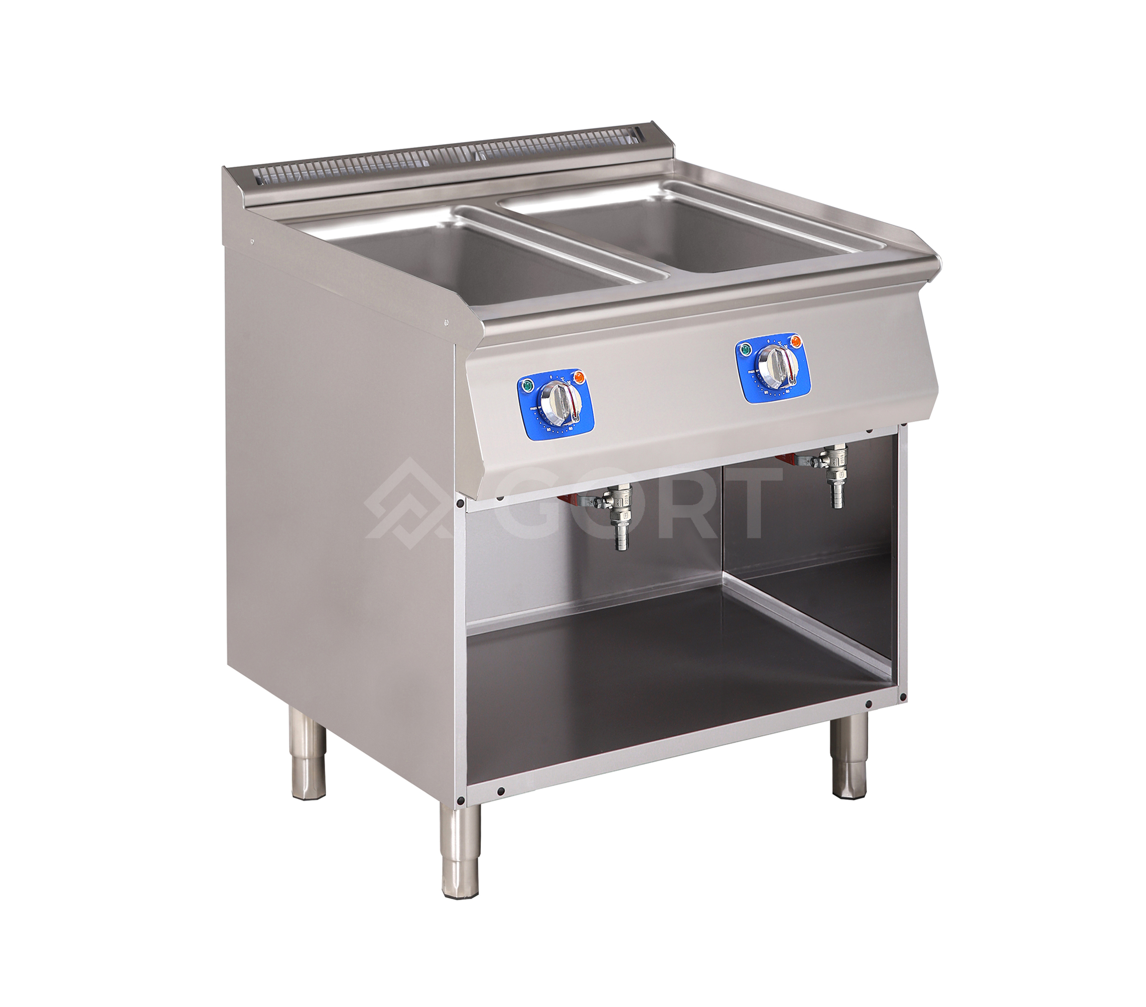 Double well electric bain marie