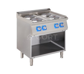 4 plate cooking range on open base
