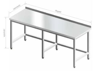 stół szkieletowy ze wzmocnieniami