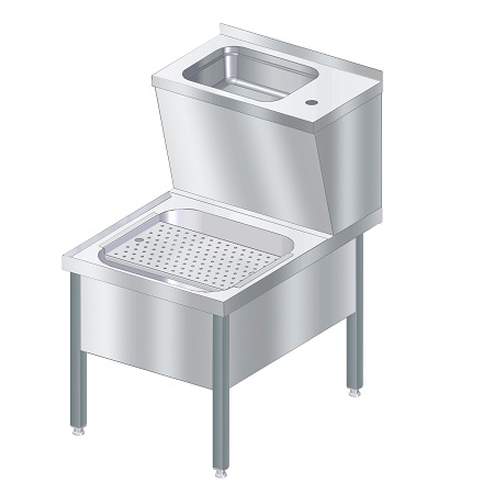 Combined sanitary sink