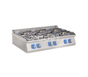 6 burner gas cooking top