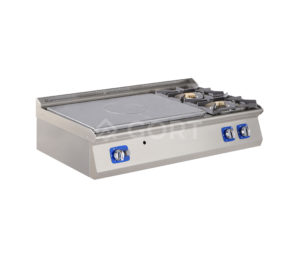 Gas solid top with 2 burner gas cooking top
