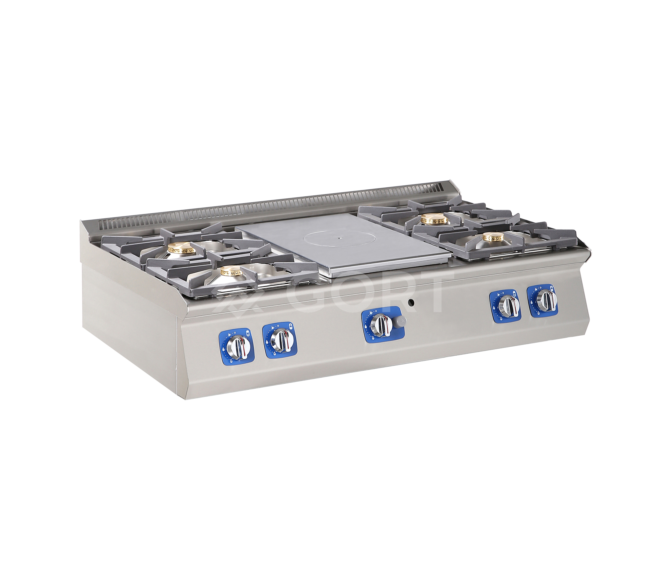 Gas solid top with 4 burner gas cooking top