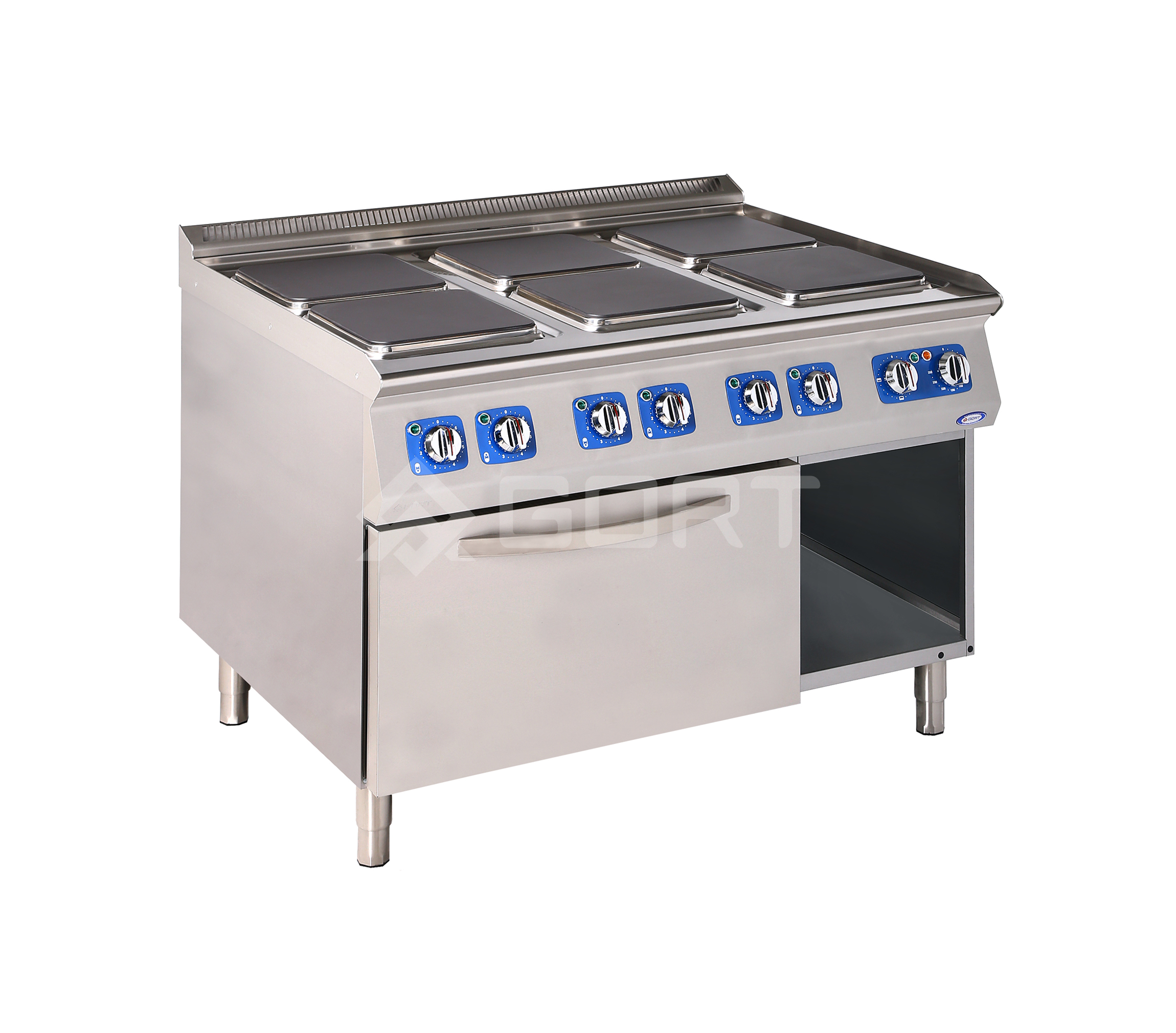 6 plate electric cooking range on electric oven L900