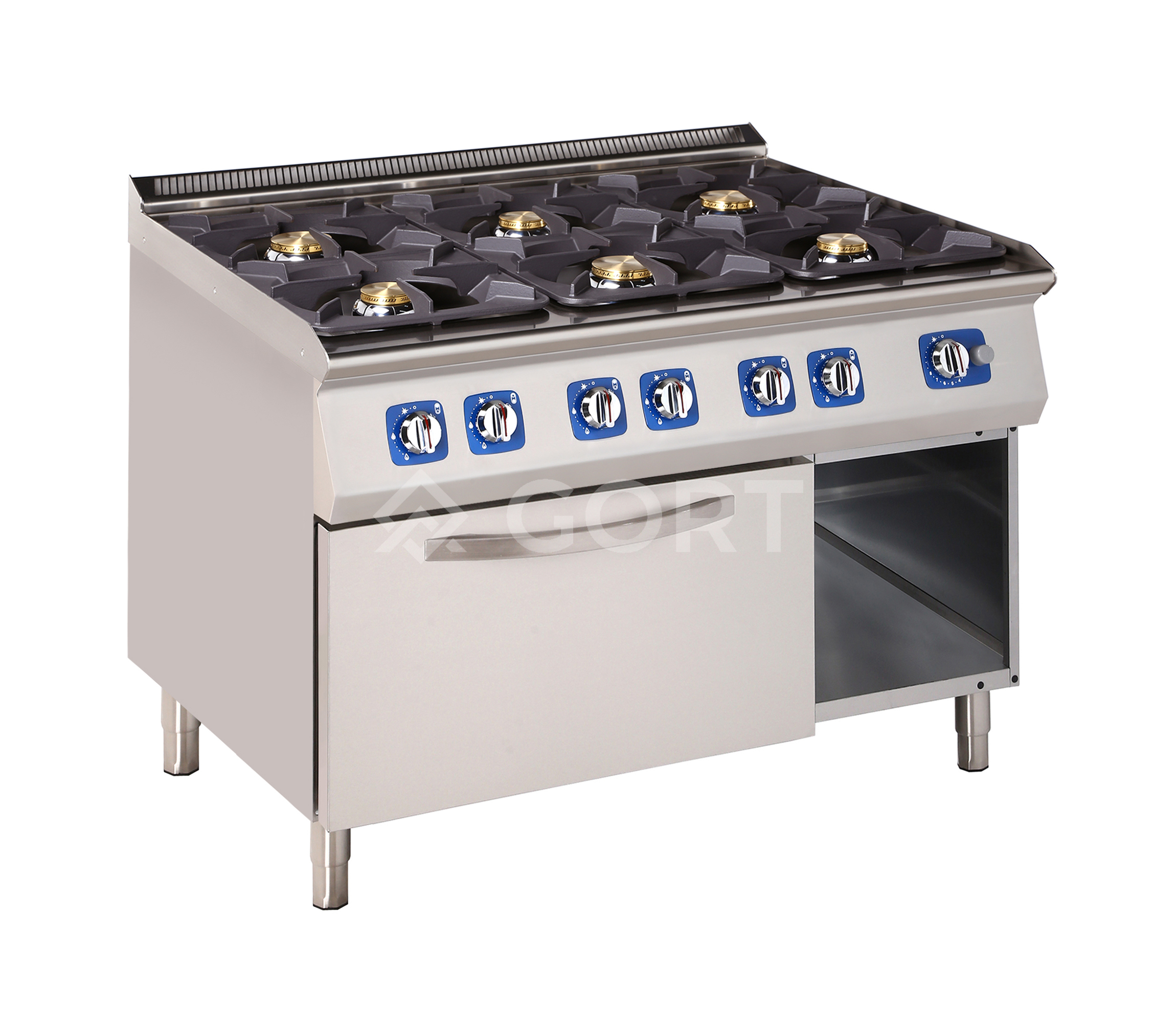 6 burner gas cooking range on gas oven L900
