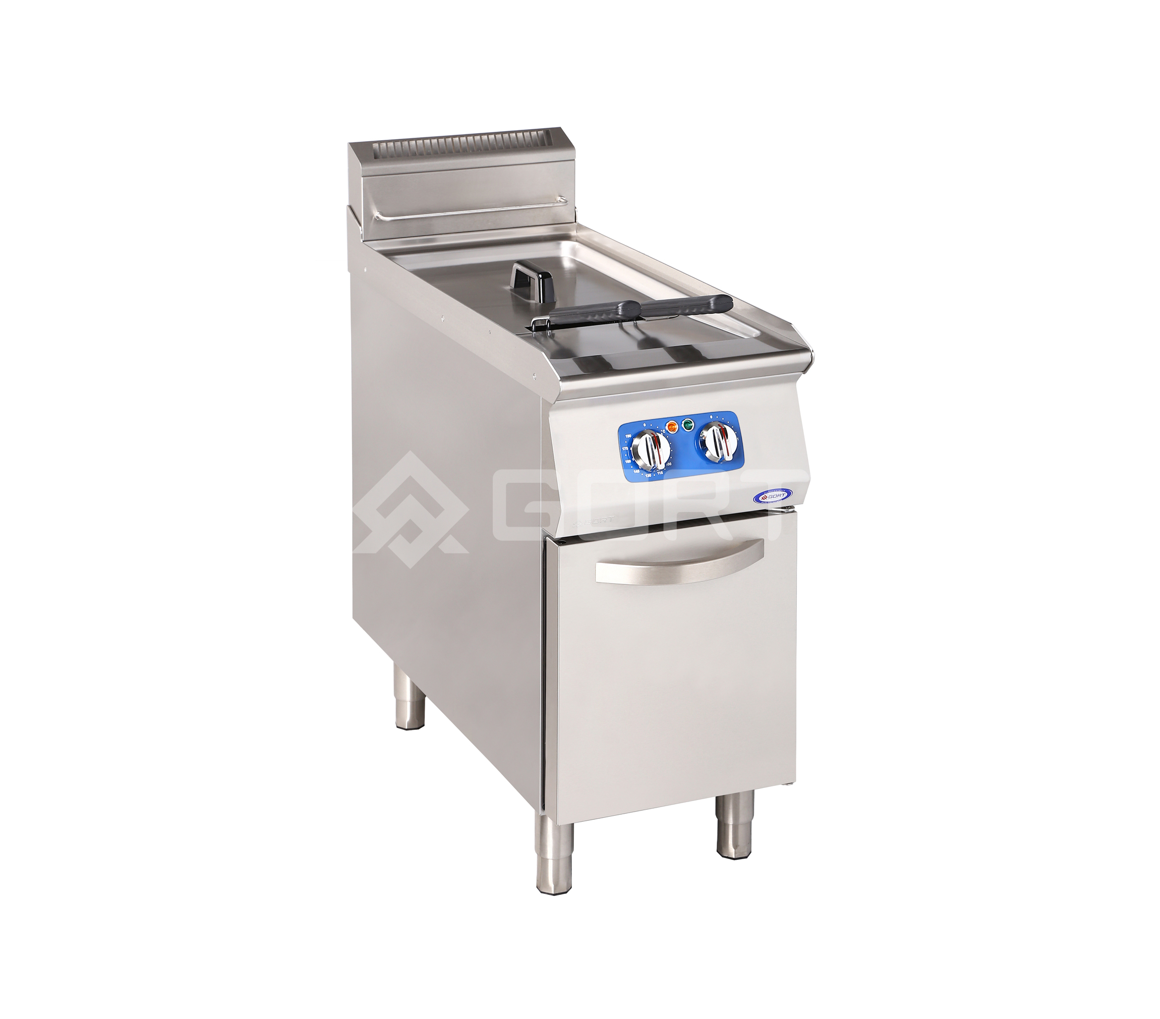 Single tank electric fryer with cold zone (electromechanical control) L900