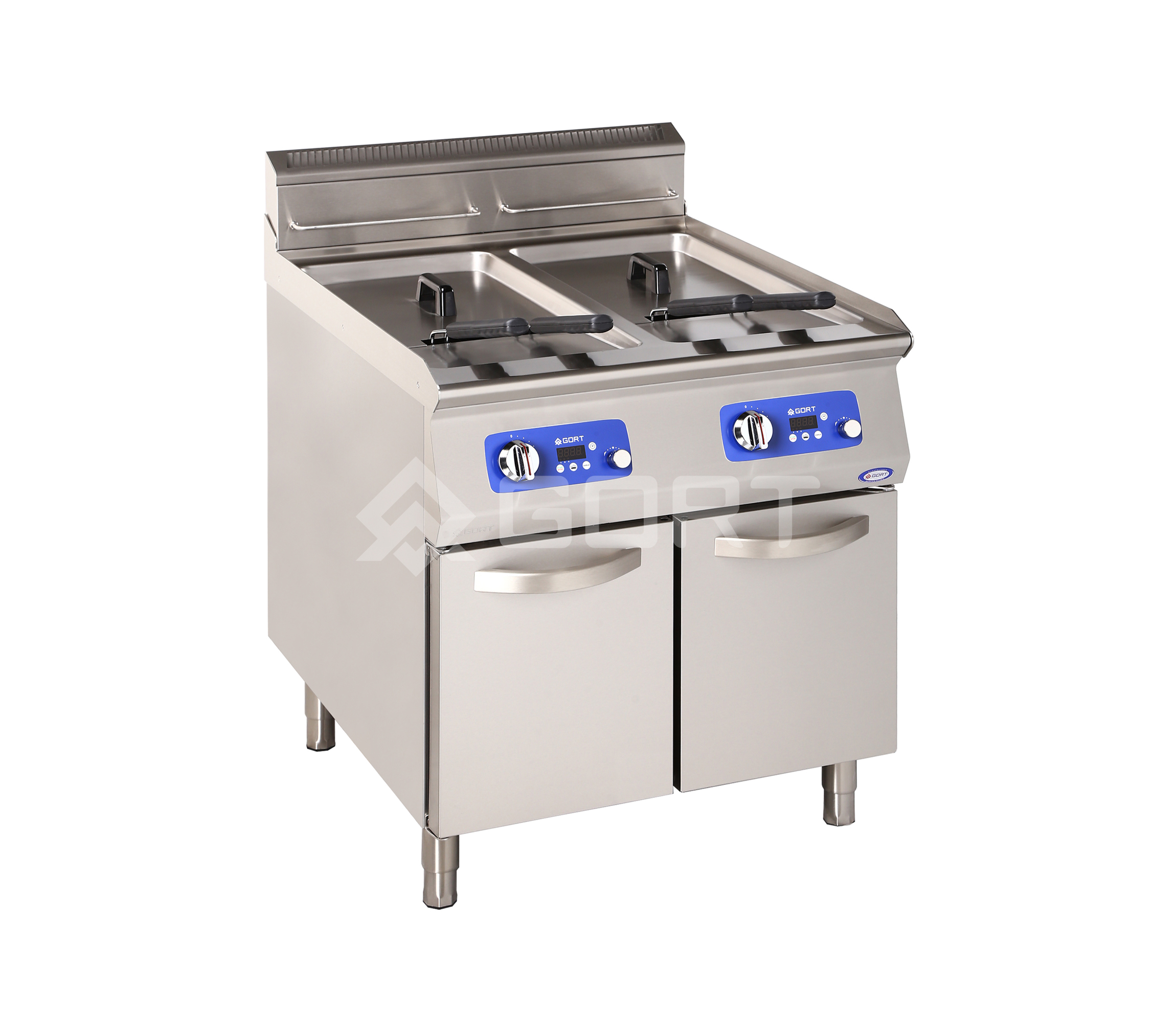 Double tank electric fryer with cold zone (electronic control) L900